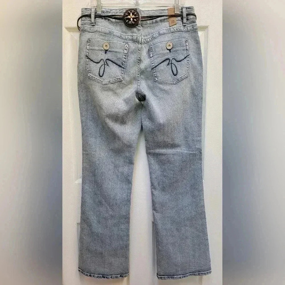 Zana Di Premium Vintage Stretch Bootcut Jeans w/belt Plus Size 16 NWT - Picture 2 of 5
